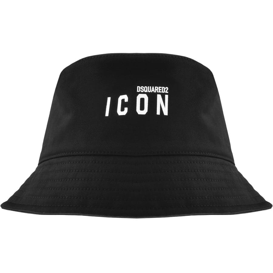 DSQUARED2 Logo Bucket Hat Black | Mainline Menswear us